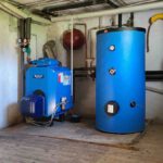 Niedertemperatur-Ölheizung mit Pufferspeicher